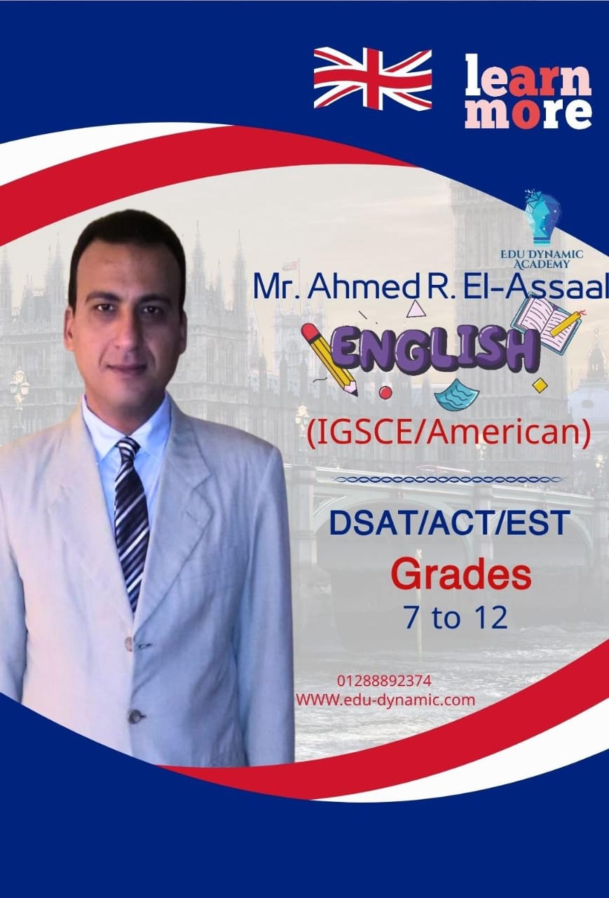 Mr.Ahmad R.elassal - English - DSAT